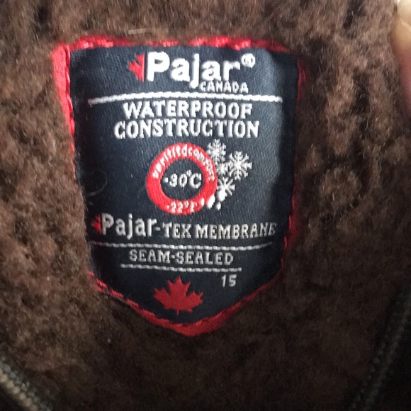 Pajar Men's Waterproof Leather Boots, Brown - Picture 5 of 7